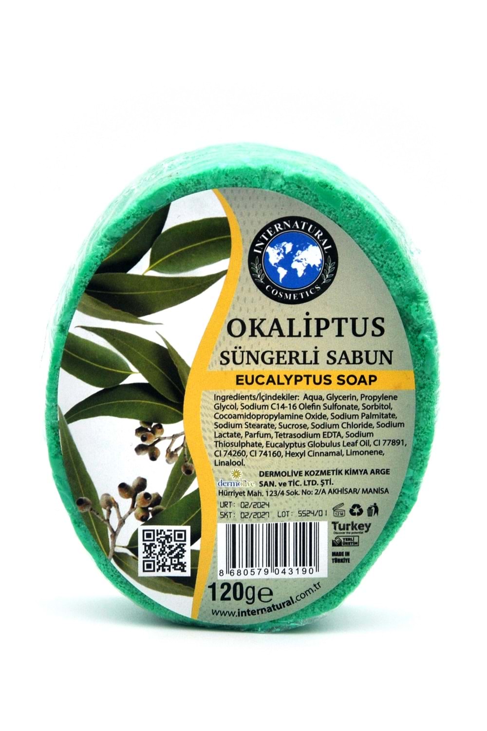 Okaliptüs Özlü Süngerli Duş Sabunu 120 G