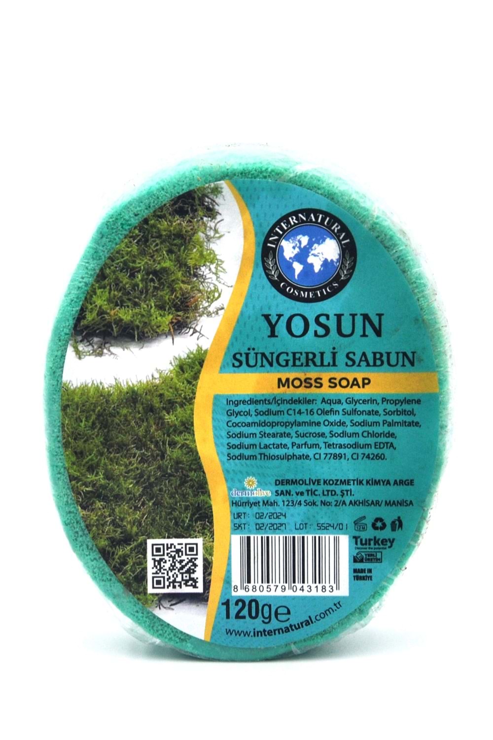 Yosun Özlü Süngerli Duş Sabunu 120 G