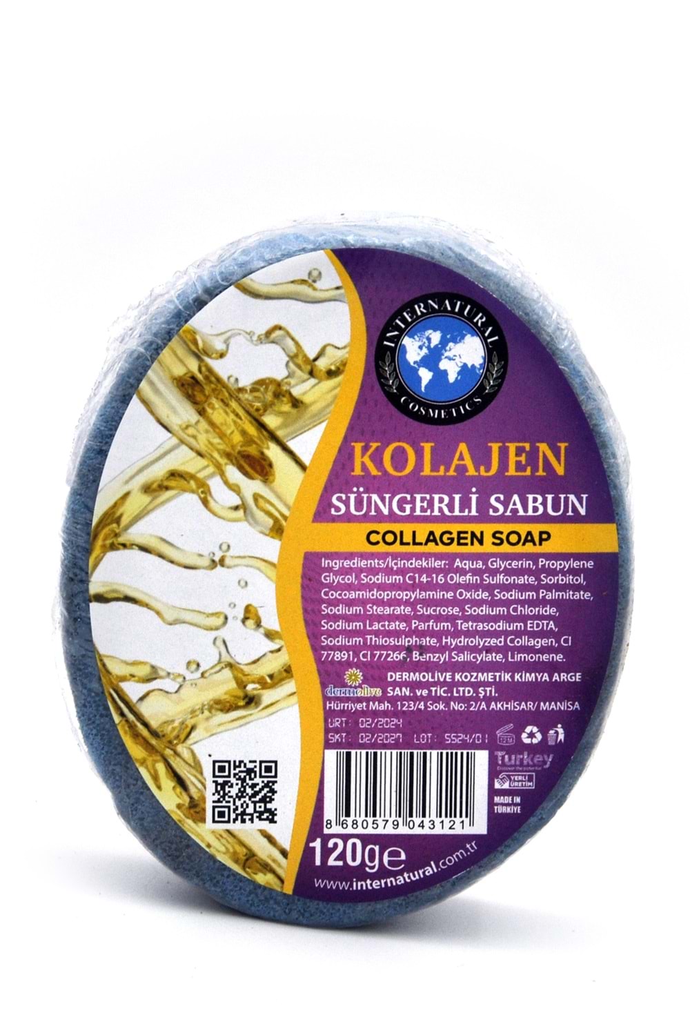 Kolajen Özlü Süngerli Duş Sabunu 120 G