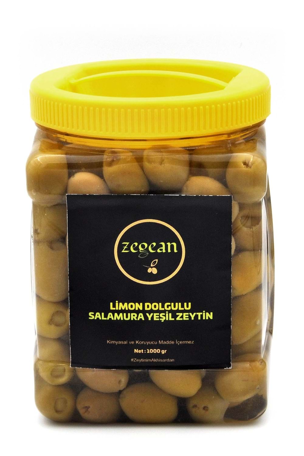 Limon Dolgulu Salamura Yeşil Zeytin 1 KG