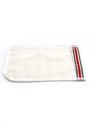 Krep Banyo Hamam Kesesi Krem 17x27 cm.