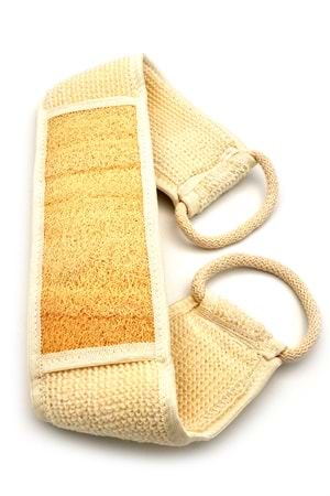 Doğal Kabak Lifi Banyo Hamam Saplı Uzun Sırt Kesesi 11x71 cm..
