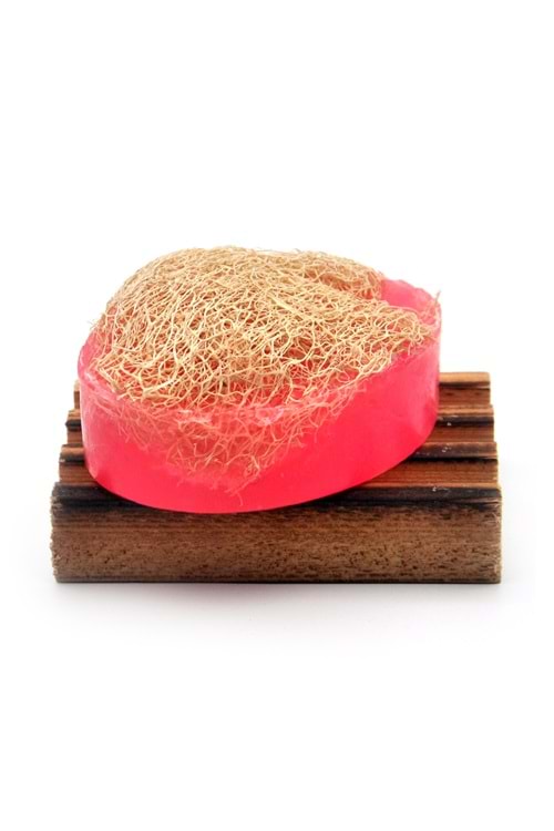 Gül Özlü Kabak Lifli El Yapımı Doğal Sabun 120 G