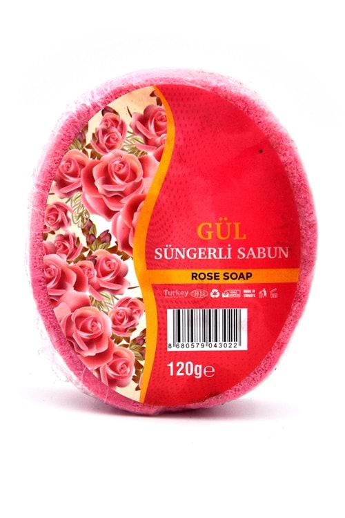 Gül Özlü Süngerli Duş Sabunu 120 G