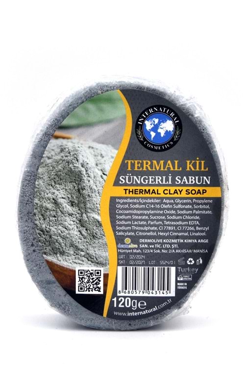 Termal Kil Özlü Süngerli Duş Sabunu 120 G