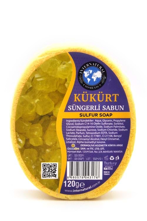 Kükürt Özlü Süngerli Duş Sabunu 120 G