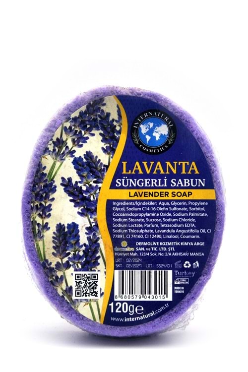 Lavanta Özlü Süngerli Duş Sabunu 120 G