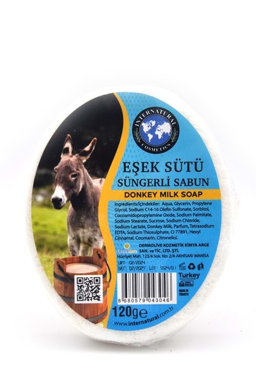 Eşek Sütü Özlü Süngerli Duş Sabunu 120 G