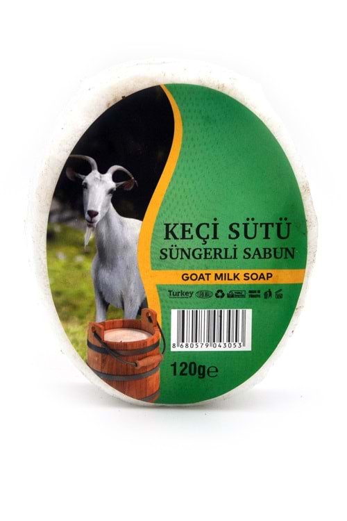 Keçi Sütü Özlü Süngerli Duş Sabunu 120 G