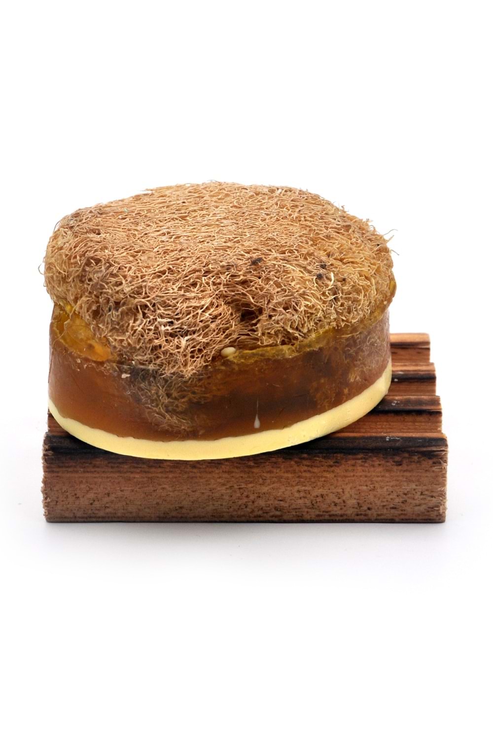 Ballı Eşek Sütü Özlü Kabak Lifli El Yapımı Doğal Sabun 120 G